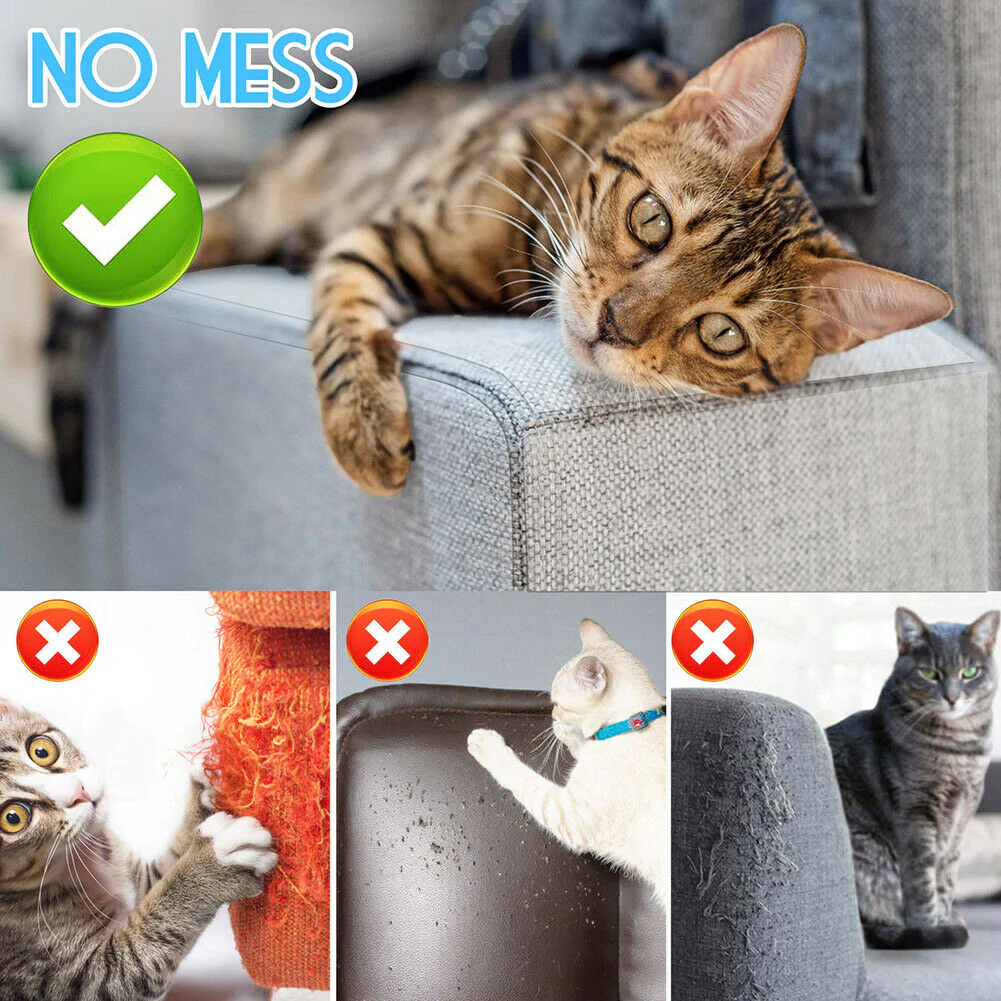 8-delige katten krab beschermers – transparante meubelbeschermers tegen krabben | Anti-Scratch Couch Protector Pads