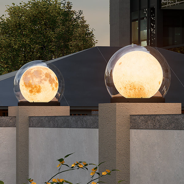 Maanvormige Buitenlamp – LED Tuinlamp voor Pad & Oprit | Waterdicht IP65 & Sfeervol Warm Licht