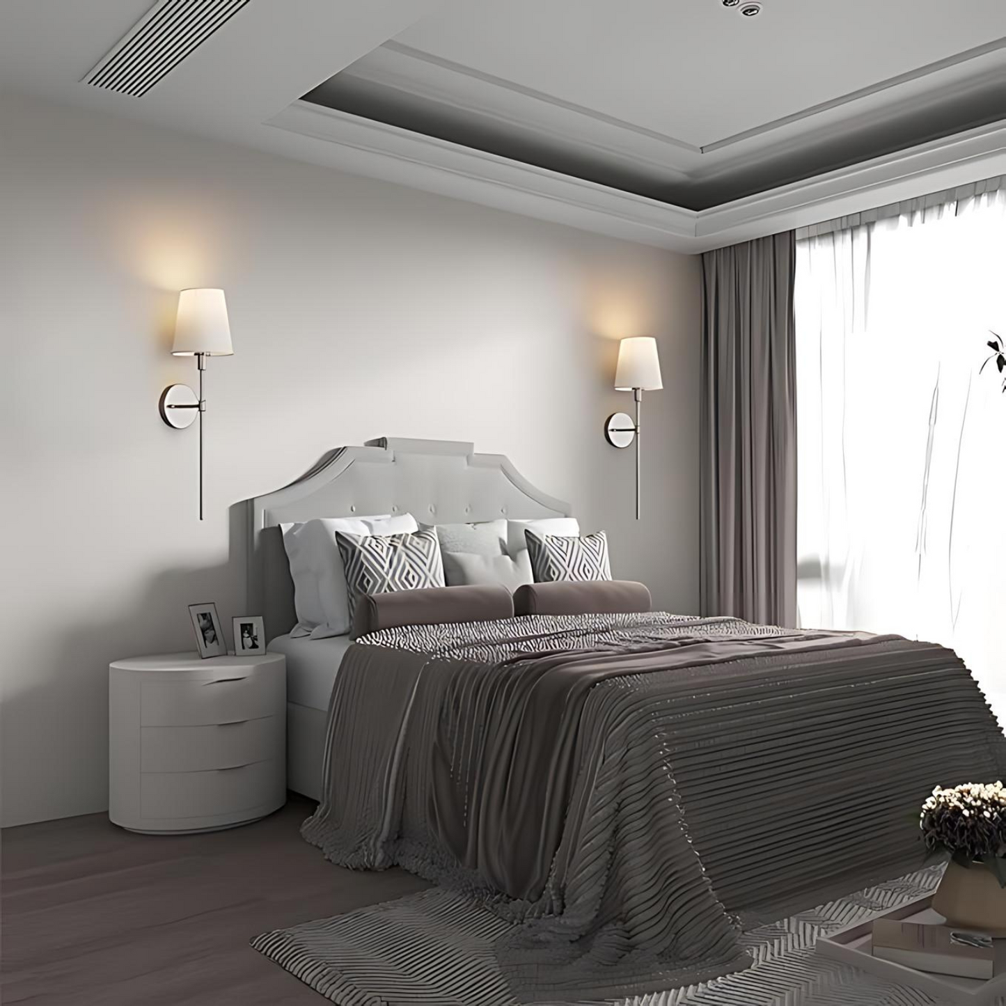 Le Flambeau Princier wandlamp – draadloos oplaadbaar design met afstandsbediening en eenvoudige installatie