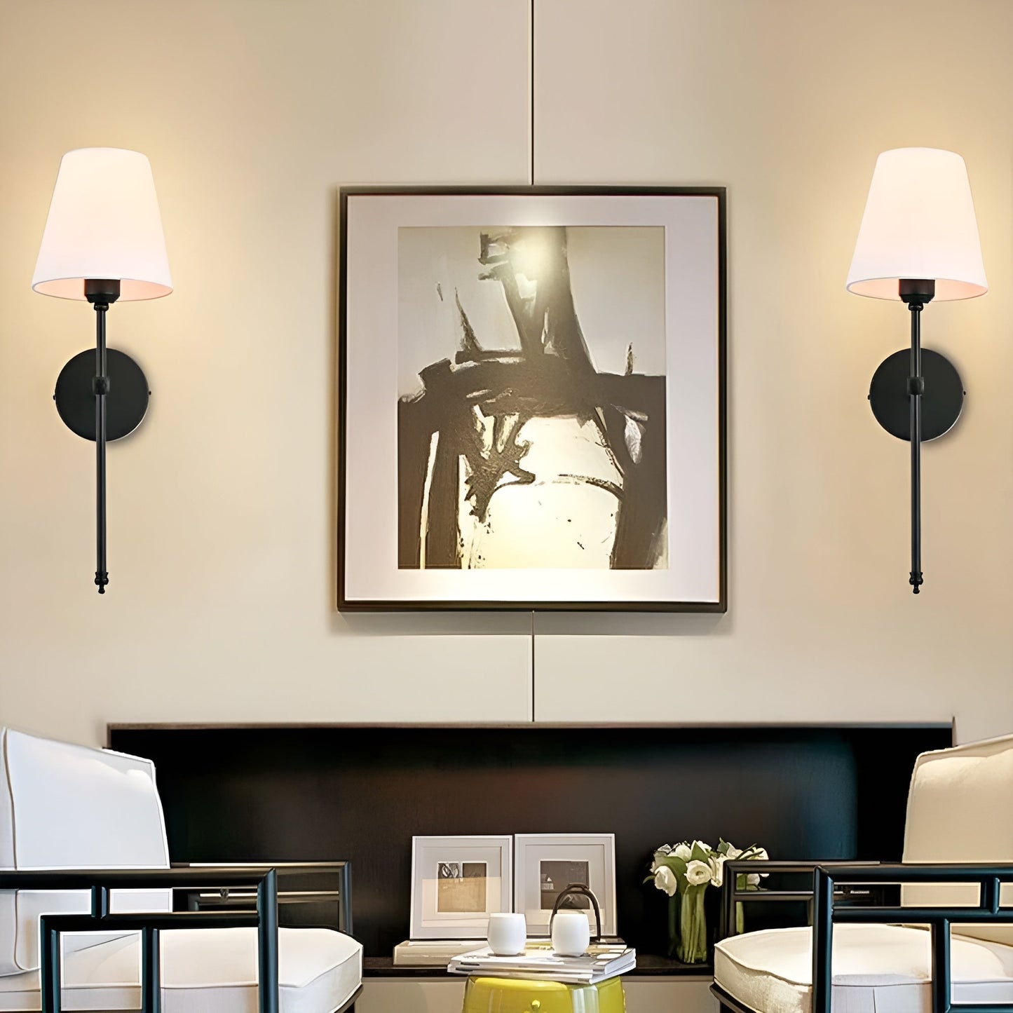 Le Flambeau Princier wandlamp – draadloos oplaadbaar design met afstandsbediening en verstelbare lichtkleur