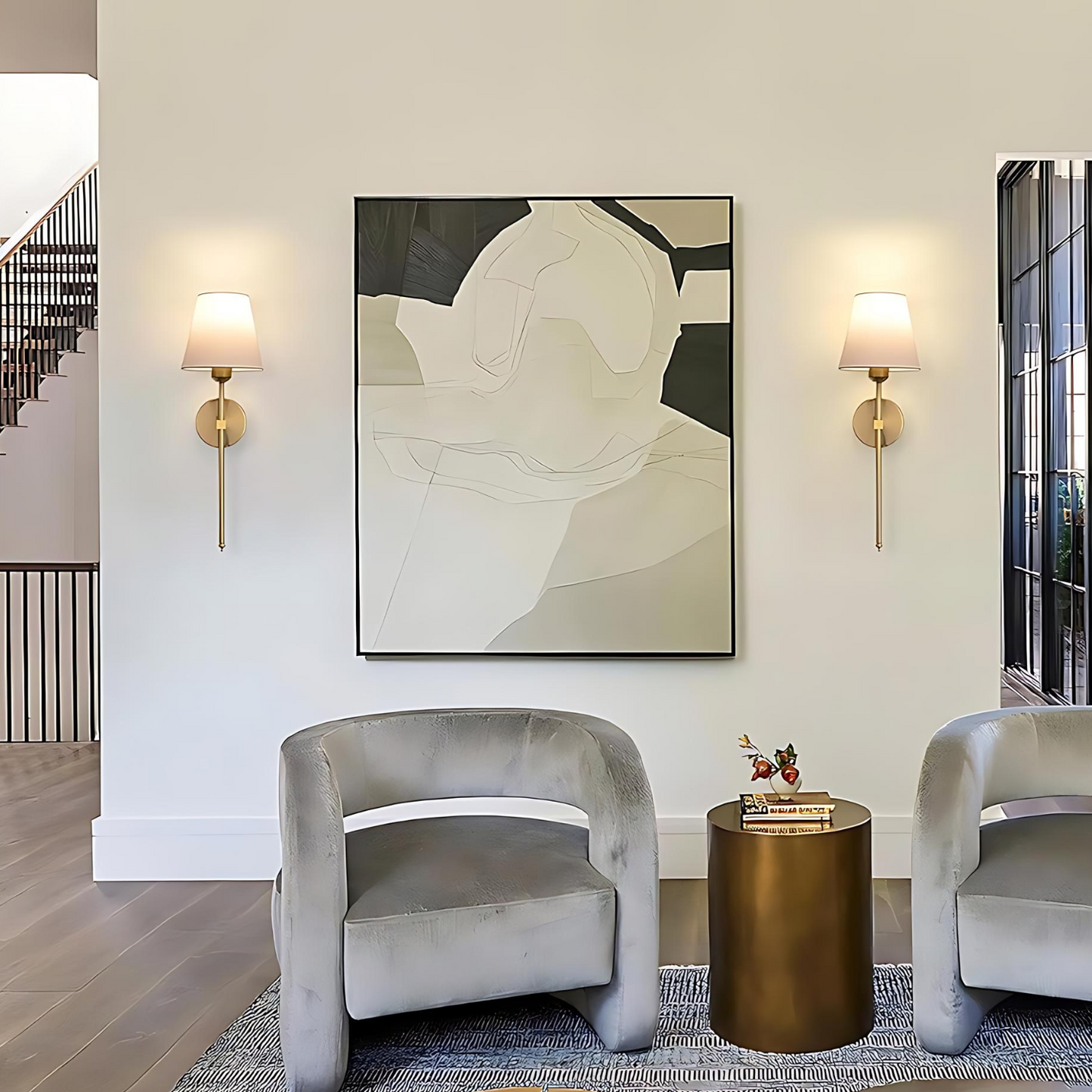 Le Flambeau Princier wandlamp – draadloos oplaadbaar design met afstandsbediening en eenvoudige installatie