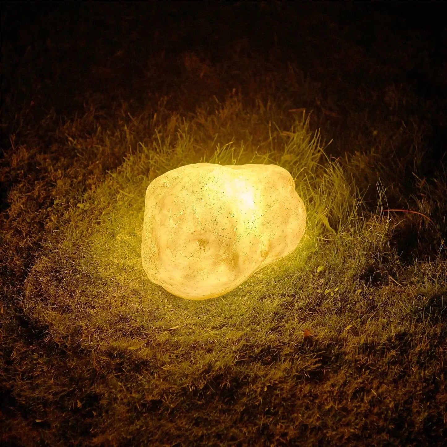 Vibrant Stone Buitenlamp – Solar of Bedraad | Natuursteen Design Tuinlamp, IP65 Waterdicht & Duurzaam LED Licht