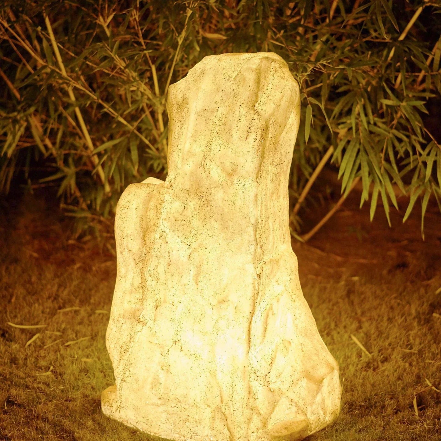 Vibrant Stone Buitenlamp – Solar of Bedraad | Natuursteen Design Tuinlamp, IP65 Waterdicht & Duurzaam LED Licht