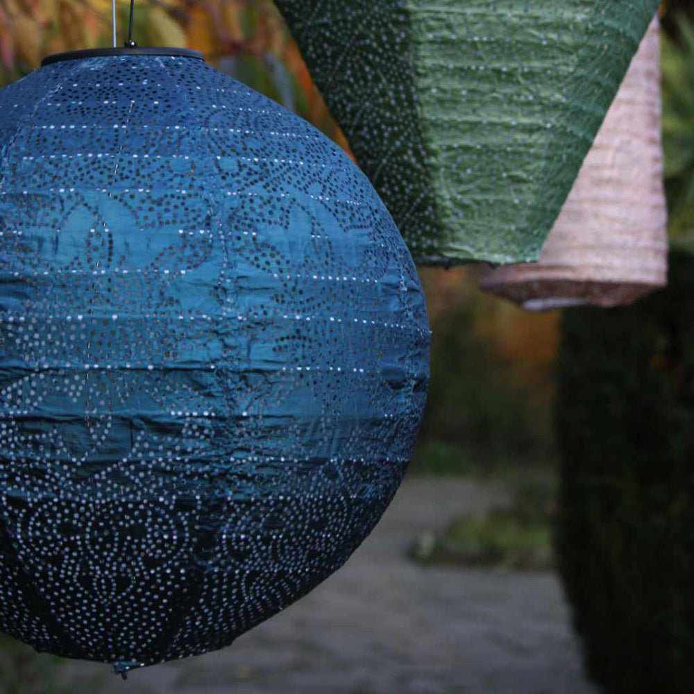 Solar Lantaarn Globe – Marrakesh Design Tuinlamp | Weerbestendig Tyvek & Automatische LED Verlichting