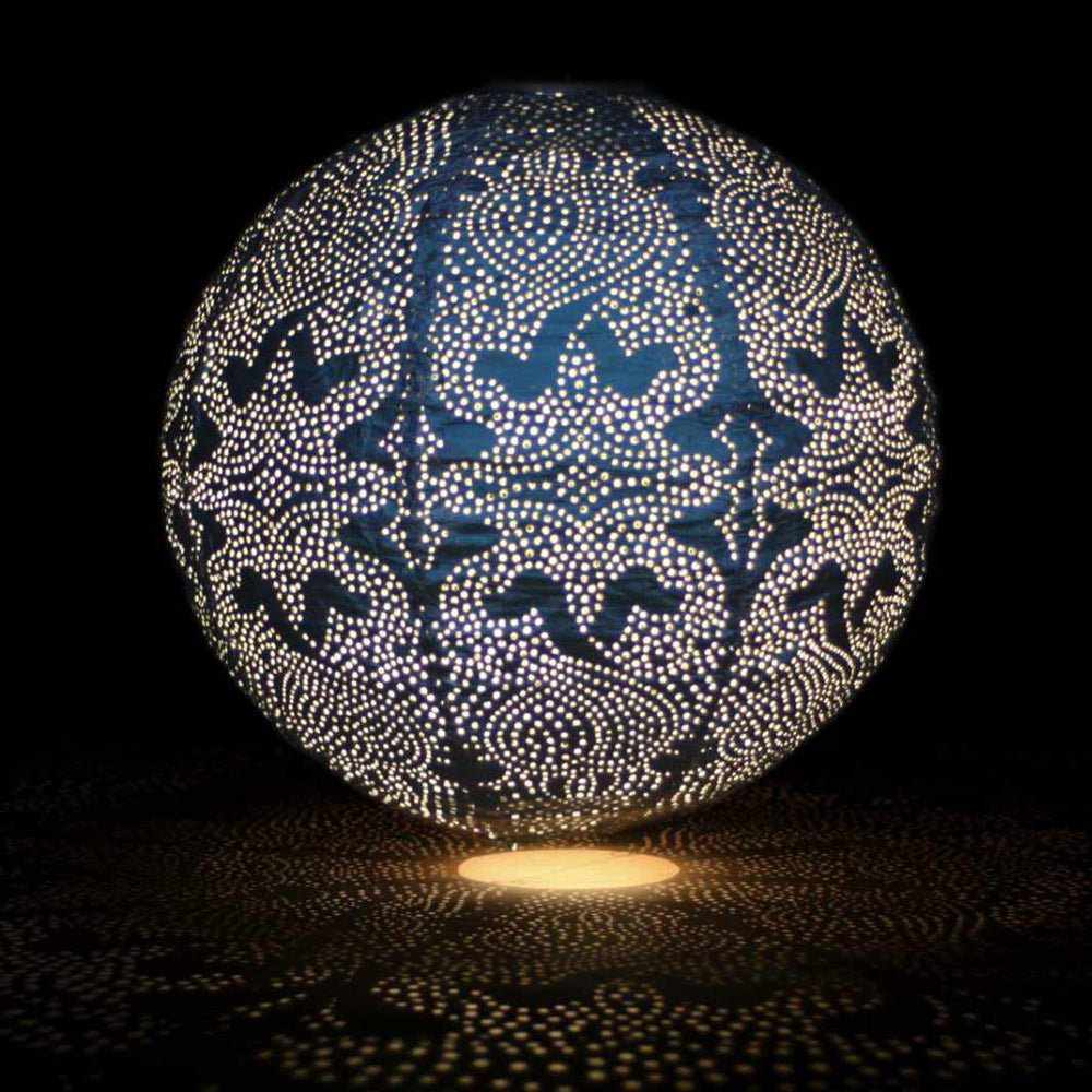 Solar Lantaarn Globe – Marrakesh Design Tuinlamp | Weerbestendig Tyvek & Automatische LED Verlichting