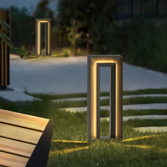 Moderne LED Tuinpadlamp – Minimalistisch Design Buitenverlichting | Weerbestendig RVS & Acryl