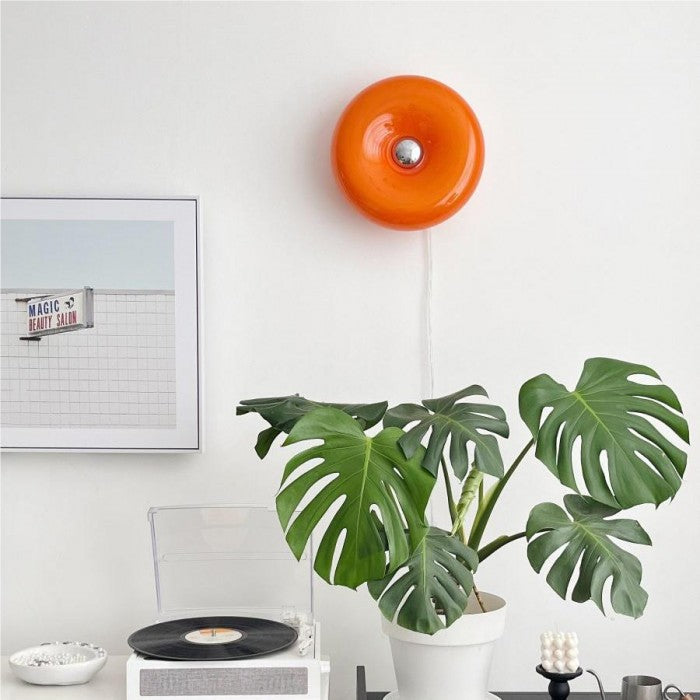 Bauhaus Donut Lamp – Creatieve Designlamp voor Bureau, Muur & Hal | LED Dimbaar in 3 Kleuren
