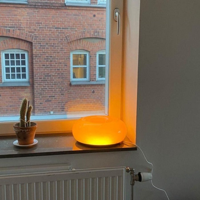 Bauhaus Donut Lamp – Creatieve Designlamp voor Bureau, Muur & Hal | LED Dimbaar in 3 Kleuren
