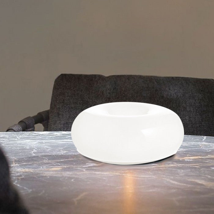 Bauhaus Donut Lamp – Creatieve Designlamp voor Bureau, Muur & Hal | LED Dimbaar in 3 Kleuren