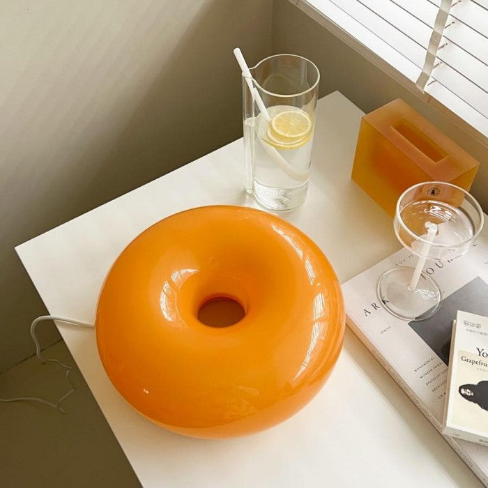 Bauhaus Donut Lamp – Creatieve Designlamp voor Bureau, Muur & Hal | LED Dimbaar in 3 Kleuren