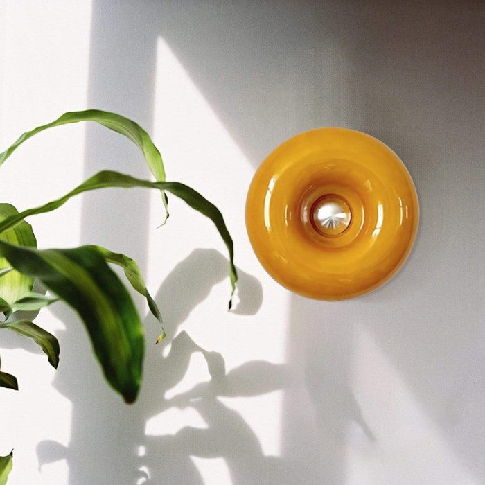 Bauhaus Donut Lamp – Creatieve Designlamp voor Bureau, Muur & Hal | LED Dimbaar in 3 Kleuren