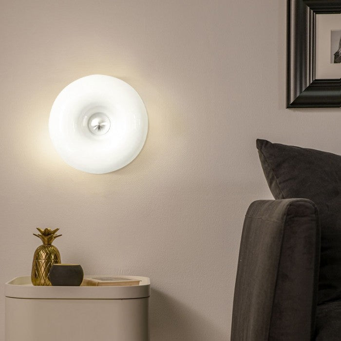 Bauhaus Donut Lamp – Creatieve Designlamp voor Bureau, Muur & Hal | LED Dimbaar in 3 Kleuren