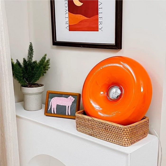 Bauhaus Donut Lamp – Creatieve Designlamp voor Bureau, Muur & Hal | LED Dimbaar in 3 Kleuren